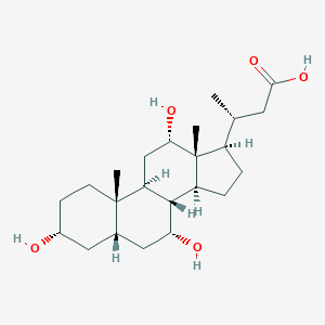molecular formula C23H38O5 B125439 Norcholic acid CAS No. 60696-62-0