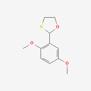 molecular formula C11H14O3S B12543905 2-(2,5-Dimethoxyphenyl)-1,3-oxathiolane CAS No. 652978-39-7