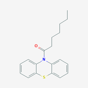molecular formula C19H21NOS B12543914 1-(10H-Phenothiazin-10-yl)heptan-1-one CAS No. 828266-34-8