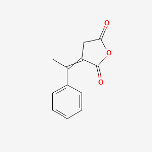 molecular formula C12H10O3 B12543954 3-(1-Phenylethylidene)oxolane-2,5-dione CAS No. 142210-42-2