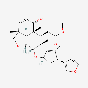molecular formula C27H32O6 B1254398 28-Deoxonimbolide 