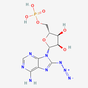 molecular formula C10H13N8O7P B1254399 8-Azidoadenosine 5'-monophosphate 