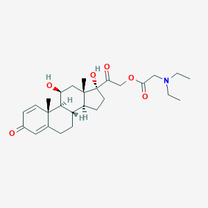 molecular formula C27H39NO6 B125441 Prednisolamate CAS No. 5626-34-6