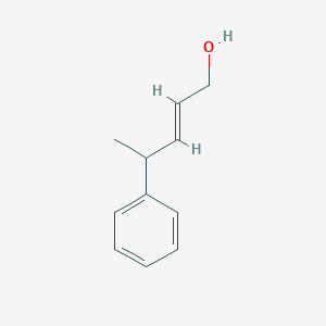 molecular formula C11H14O B12544117 4-Phenyl-2-pentene-1-ol 