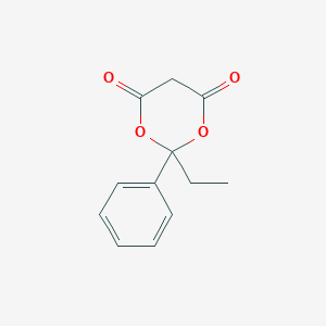 molecular formula C12H12O4 B12544135 1,3-Dioxane-4,6-dione, 2-ethyl-2-phenyl- CAS No. 142131-90-6