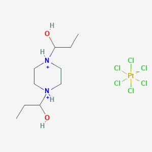 Hexachloroplatinum(2-); 1-[4-(1-hydroxypropyl)piperazin-1-yl]propan-1-ol