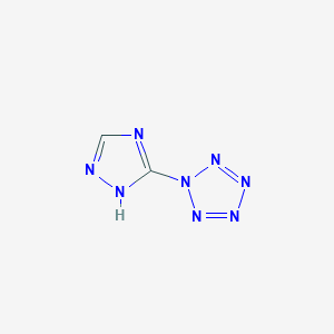 molecular formula C2H2N8 B12544206 (1H-1,2,4-Triazol-5-yl)-1H-pentazole CAS No. 652148-76-0