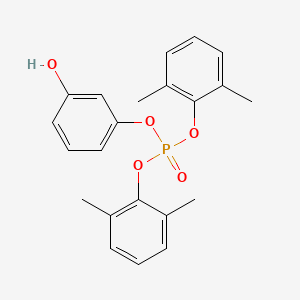 molecular formula C22H23O5P B12544210 Phosphoric acid, bis(2,6-dimethylphenyl) 3-hydroxyphenyl ester CAS No. 154162-69-3