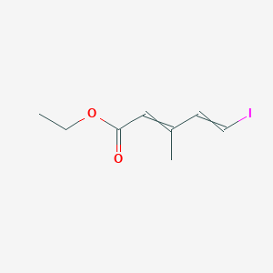 molecular formula C8H11IO2 B12544238 Ethyl 5-iodo-3-methylpenta-2,4-dienoate CAS No. 144950-83-4