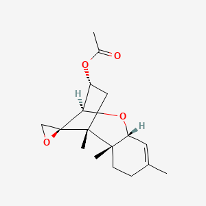 [(1R,2R,7R,9R,10R,12S)-1,2,5-trimethylspiro[8-oxatricyclo[7.2.1.02,7]dodec-5-ene-12,2'-oxirane]-10-yl] acetate