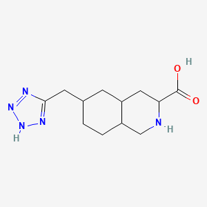 6-(2H-tetrazol-5-ylmethyl)-1,2,3,4,4a,5,6,7,8,8a-decahydroisoquinoline-3-carboxylic acid