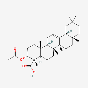 molecular formula C32H50O4 B1254433 3-alpha-O-acetyl-alpha-boswellic acid CAS No. 89913-60-0