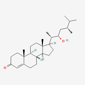 molecular formula C28H46O2 B1254434 (22S)-22-hydroxycampest-4-en-3-one 