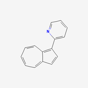 molecular formula C15H11N B1254435 1-(2-Pyridyl)azulene 