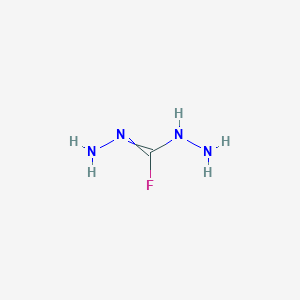 molecular formula CH5FN4 B12544366 Hydrazinecarbohydrazonoyl fluoride CAS No. 148174-99-6