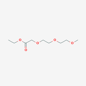 molecular formula C9H18O5 B12544375 Acetic acid, [2-(2-methoxyethoxy)ethoxy]-, ethyl ester CAS No. 146773-42-4