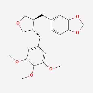 molecular formula C22H26O6 B1254439 Burseran 
