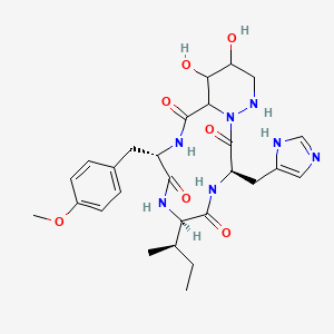 molecular formula C27H37N7O7 B1254441 Glomecidin 