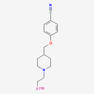 4-[[1-(2-(18F)fluoranylethyl)piperidin-4-yl]methoxy]benzonitrile