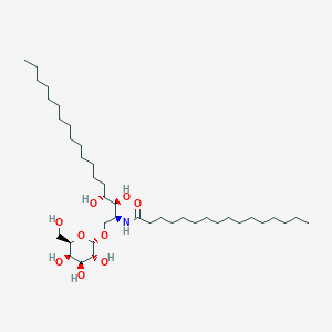 molecular formula C40H79NO9 B1254447 N-[(2s,3s,4r)-1-(Alpha-D-Galactopyranosyloxy)-3,4-Dihydroxyoctadecan-2-Yl]hexadecanamide 
