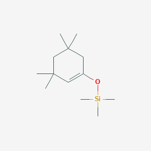 molecular formula C13H26OSi B12544494 Silane, trimethyl[(3,3,5,5-tetramethyl-1-cyclohexen-1-yl)oxy]- CAS No. 143586-27-0