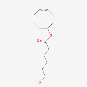 molecular formula C14H23BrO2 B12544501 cyclooct-4-en-1-yl 6-bromohexanoate CAS No. 869318-50-3