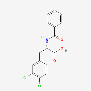 molecular formula C16H13Cl2NO3 B12544507 N-Benzoyl-3,4-dichloro-L-phenylalanine CAS No. 669775-24-0