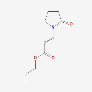 molecular formula C10H13NO3 B12544564 Prop-2-en-1-yl 3-(2-oxopyrrolidin-1-yl)prop-2-enoate CAS No. 652976-15-3