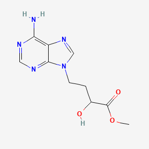 9H-Purine-9-butanoic acid, 6-amino-alpha-hydroxy-, methyl ester