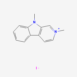 2,9-Dimethyl-beta-carbolinium iodide