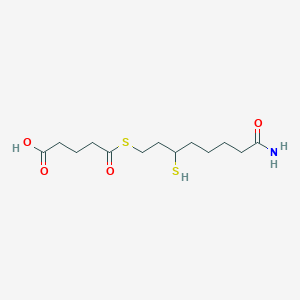 molecular formula C13H23NO4S2 B1254466 S-Glutaryldihydrolipoamide 