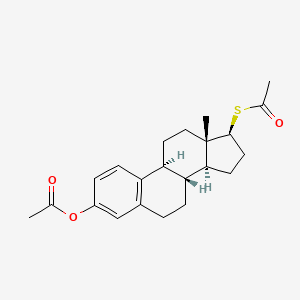 17beta-(Acetylthio)estra-1,3,5(10)-trien-3-ol acetate