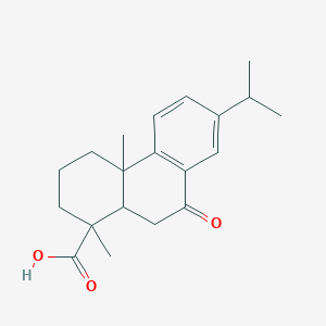 molecular formula C20H26O3 B1254477 1,4a-Dimethyl-9-oxo-7-propan-2-yl-3,4,10,10a-tetrahydro-2H-phenanthrene-1-carboxylic acid 