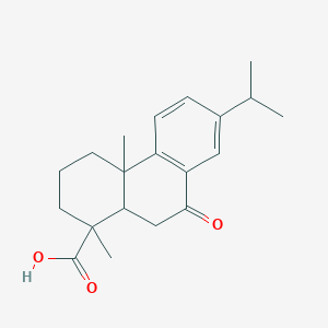 NCGC00347651-02_C20H26O3_1-Phenanthrenecarboxylic acid, 1,2,3,4,4a,9,10,10a-octahydro-1,4a-dimethyl-7-(1-methylethyl)-9-oxo-