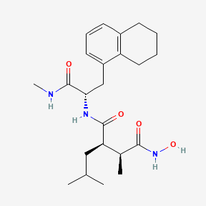 (2S,3R)-N-hydroxy-2-methyl-N'-[(2S)-1-(methylamino)-1-oxo-3-(5,6,7,8-tetrahydronaphthalen-1-yl)propan-2-yl]-3-(2-methylpropyl)butanediamide