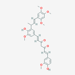 molecular formula C34H36O9 B1254484 cassumunin B 