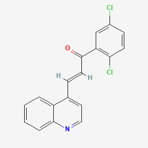 1-(2,5-Dichlorophenyl)-3-(4-quinolinyl)-2-propen-1-one