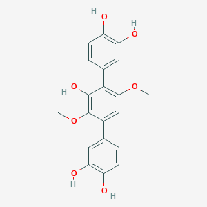 molecular formula C20H18O7 B1254506 3,3''-Dihydroxyterphenyllin 