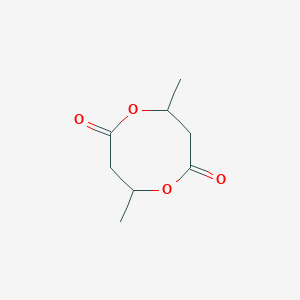 molecular formula C8H12O4 B1254514 4,8-dimethyl-1,5-dioxocane-2,6-dione CAS No. 184532-63-6