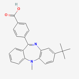 4-(3-Tert-butyl-11-methylbenzo[b][1,4]benzodiazepin-6-yl)benzoic acid