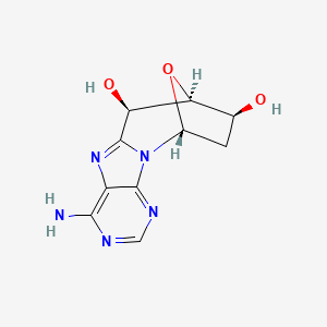 molecular formula C10H11N5O3 B1254554 8,5'-Cyclo-2'-deoxyadenosine 