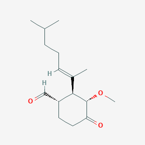 (1S,2S,3S)-3-methoxy-2-[(2E)-6-methylhept-2-en-2-yl]-4-oxocyclohexanecarbaldehyde