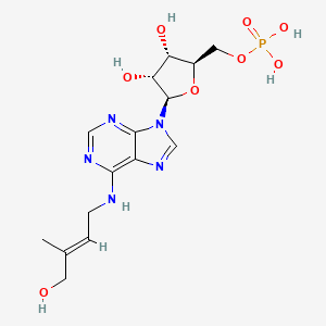 B1254575 9-Ribosyl-trans-zeatin 5'-monophosphate CAS No. 25615-16-1