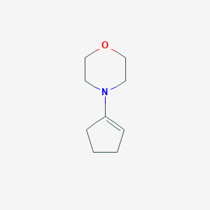 molecular formula C9H15NO B125458 吗啉，4-(1-环戊烯-1-基)- CAS No. 936-52-7