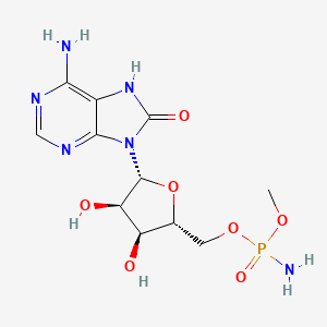molecular formula C11H17N6O7P B1254582 Phosmidosine C 