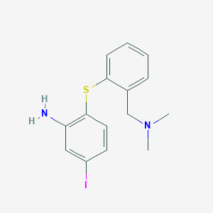 molecular formula C15H17IN2S B1254583 2-((2-((Dimethylamino)methyl)phenyl)thio)-5-iodophenylamine 