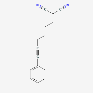 molecular formula C15H14N2 B12545970 Propanedinitrile, (6-phenyl-5-hexynyl)- CAS No. 144582-84-3