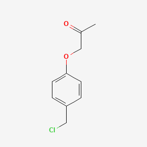 molecular formula C10H11ClO2 B12545998 1-[4-(Chloromethyl)phenoxy]propan-2-one CAS No. 656254-44-3