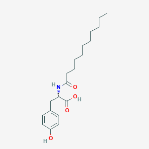 molecular formula C20H31NO4 B12546079 L-Tyrosine, N-(1-oxoundecyl)- CAS No. 823817-11-4