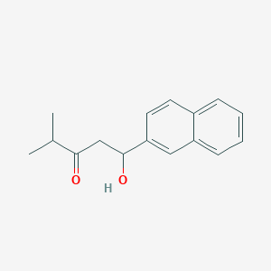 molecular formula C16H18O2 B12546121 3-Pentanone, 1-hydroxy-4-methyl-1-(2-naphthalenyl)- CAS No. 821771-90-8